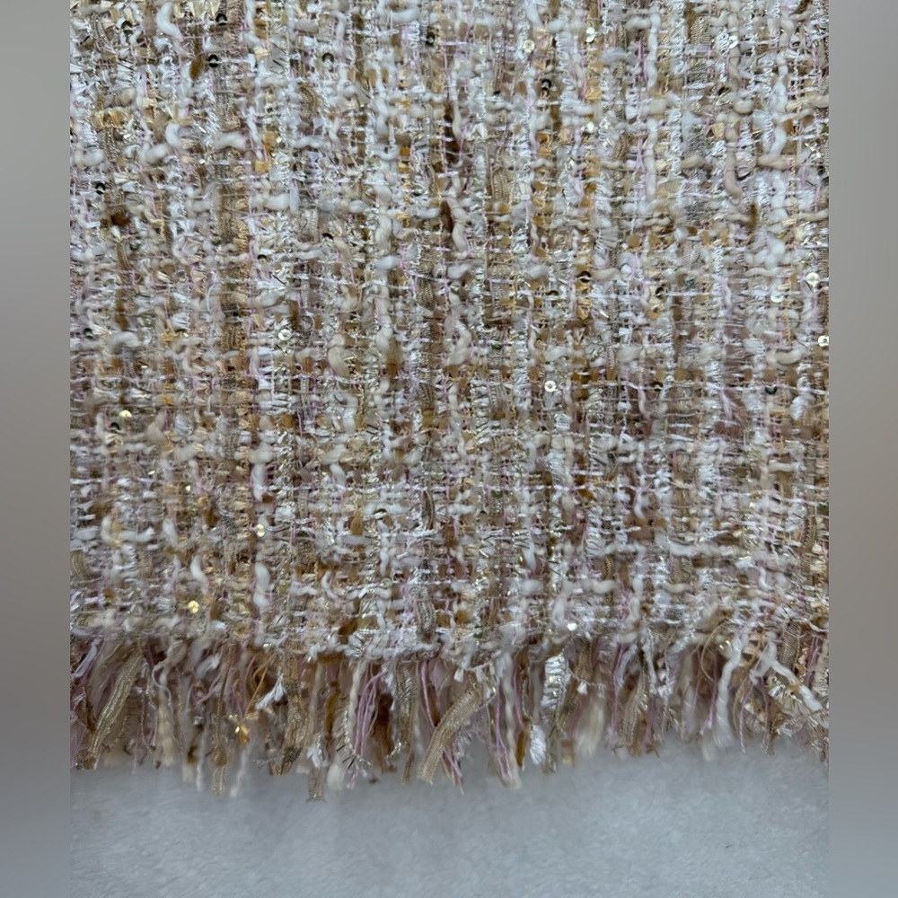 SHEIN Cream Tweed Skirt - Picture 3 of 11